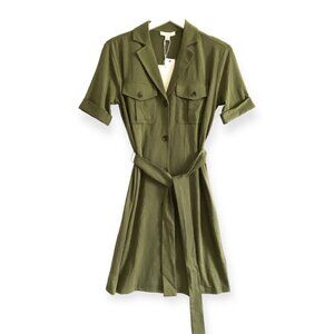 Joie Jadallah moss green ponte dress, size XS, New with tag
